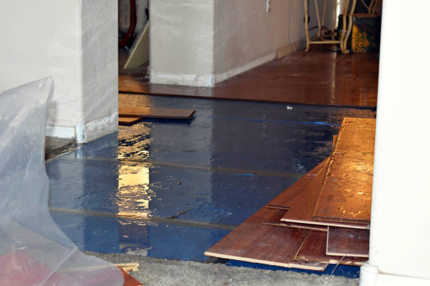 Professional Sewage Cleanup technician working in Rosston, TX